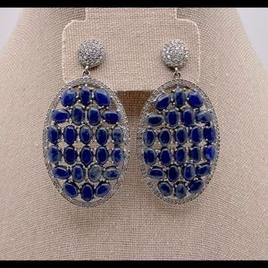 Blue Turkish mineral earrings